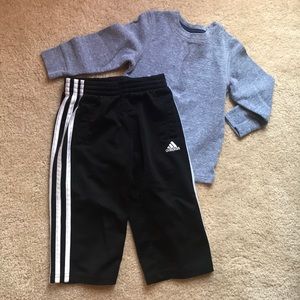 2 piece boys outfit - 2T pants and shirt - Adidas